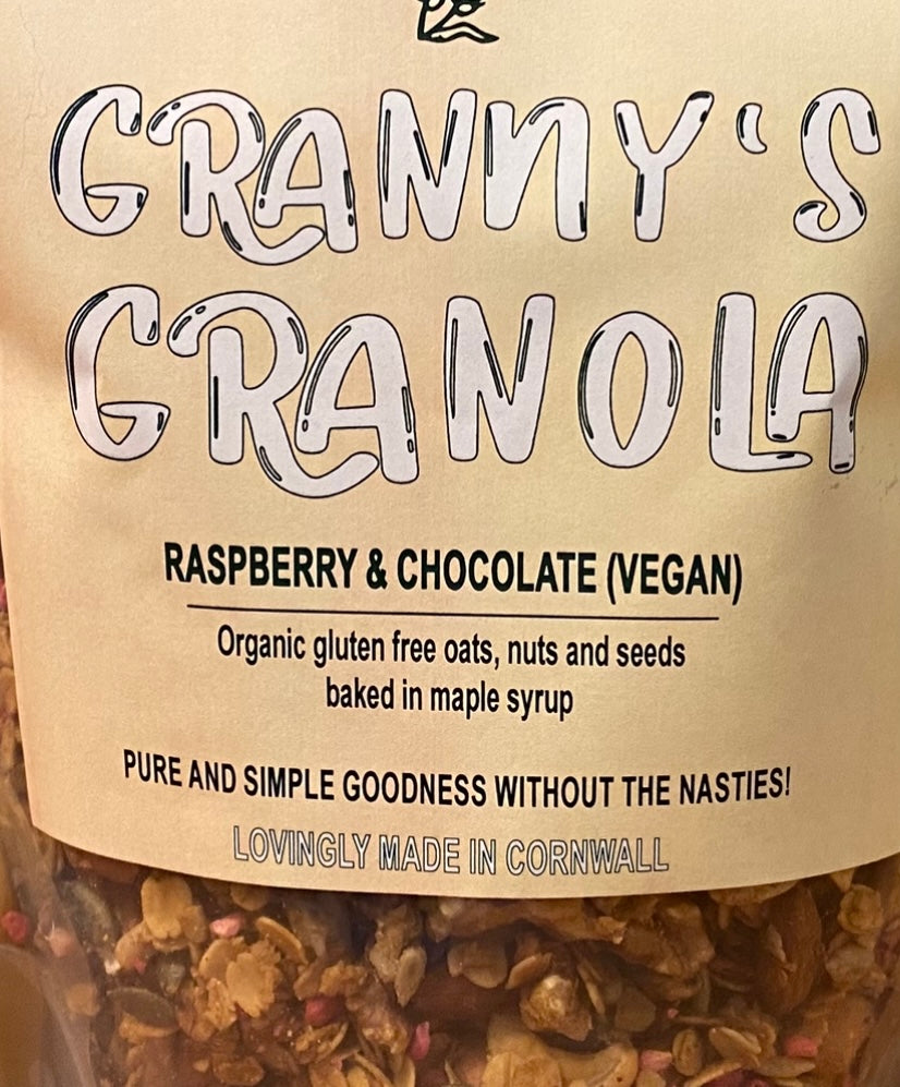 Raspberry and chocolate Granola (vegan)600 grams
