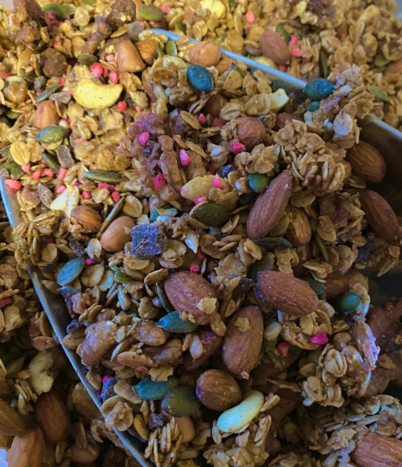 Raspberry and chocolate Granola (vegan)600 grams